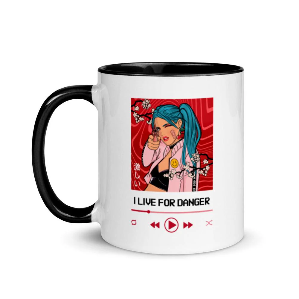 I Live for Danger Anime Mug - Image 4