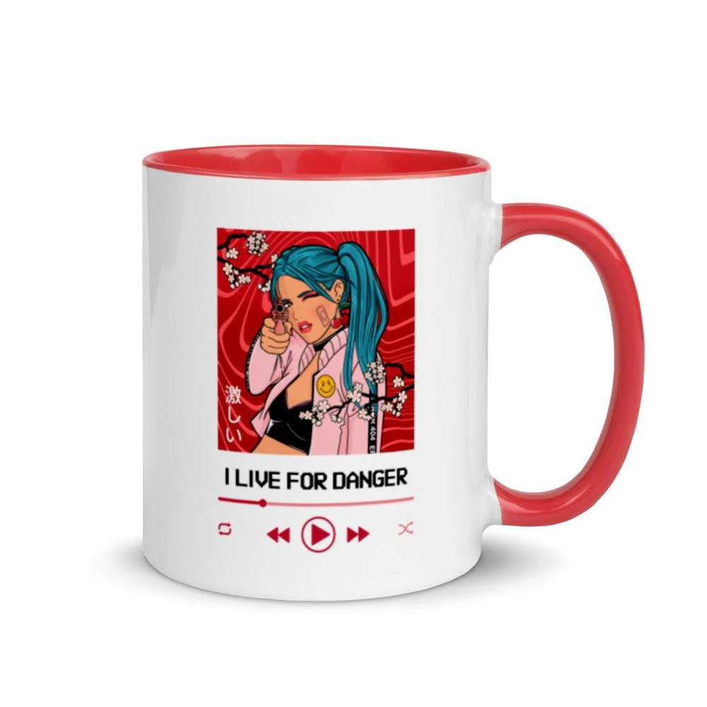 I Live for Danger Anime Mug - Image 5