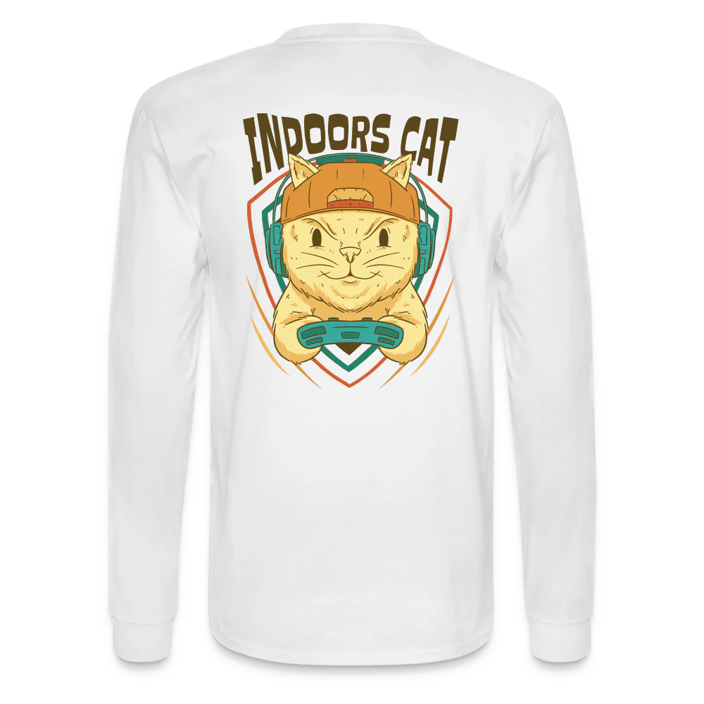 Indoors Cat Long Sleeve T-Shirt - Image 2