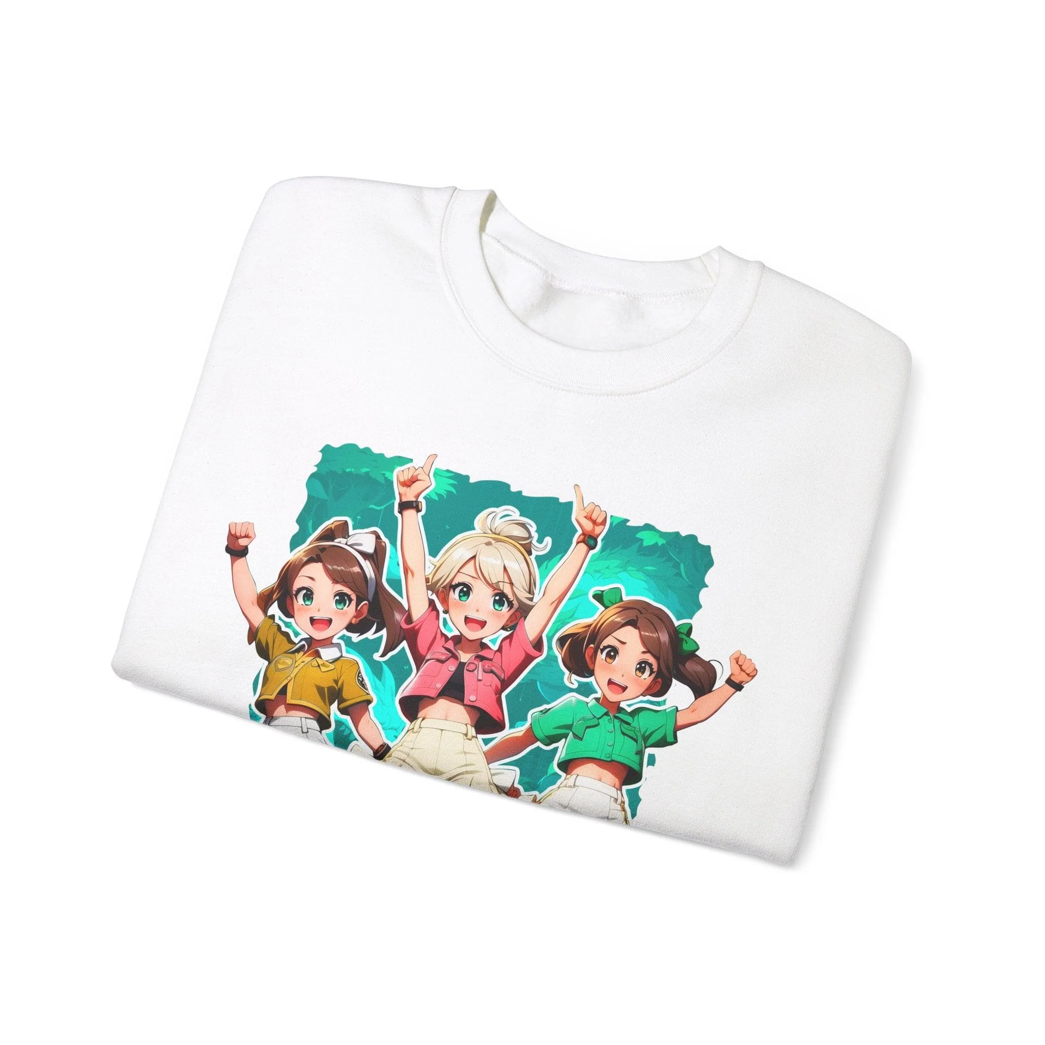 It's Go Time! Anime Girls Cheerful Sweatshirt - Image 12