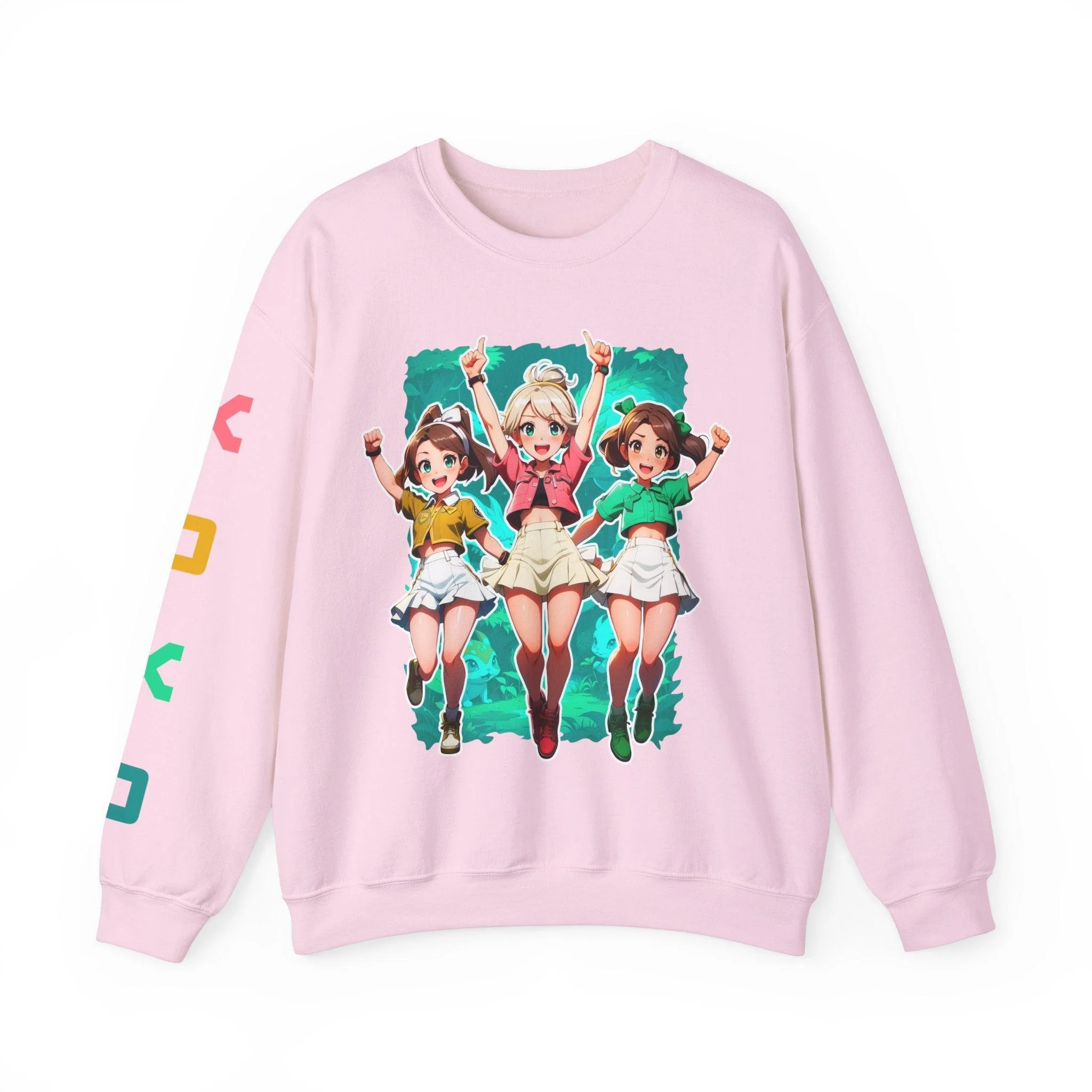 It's Go Time! Anime Girls Cheerful Sweatshirt - Image 6