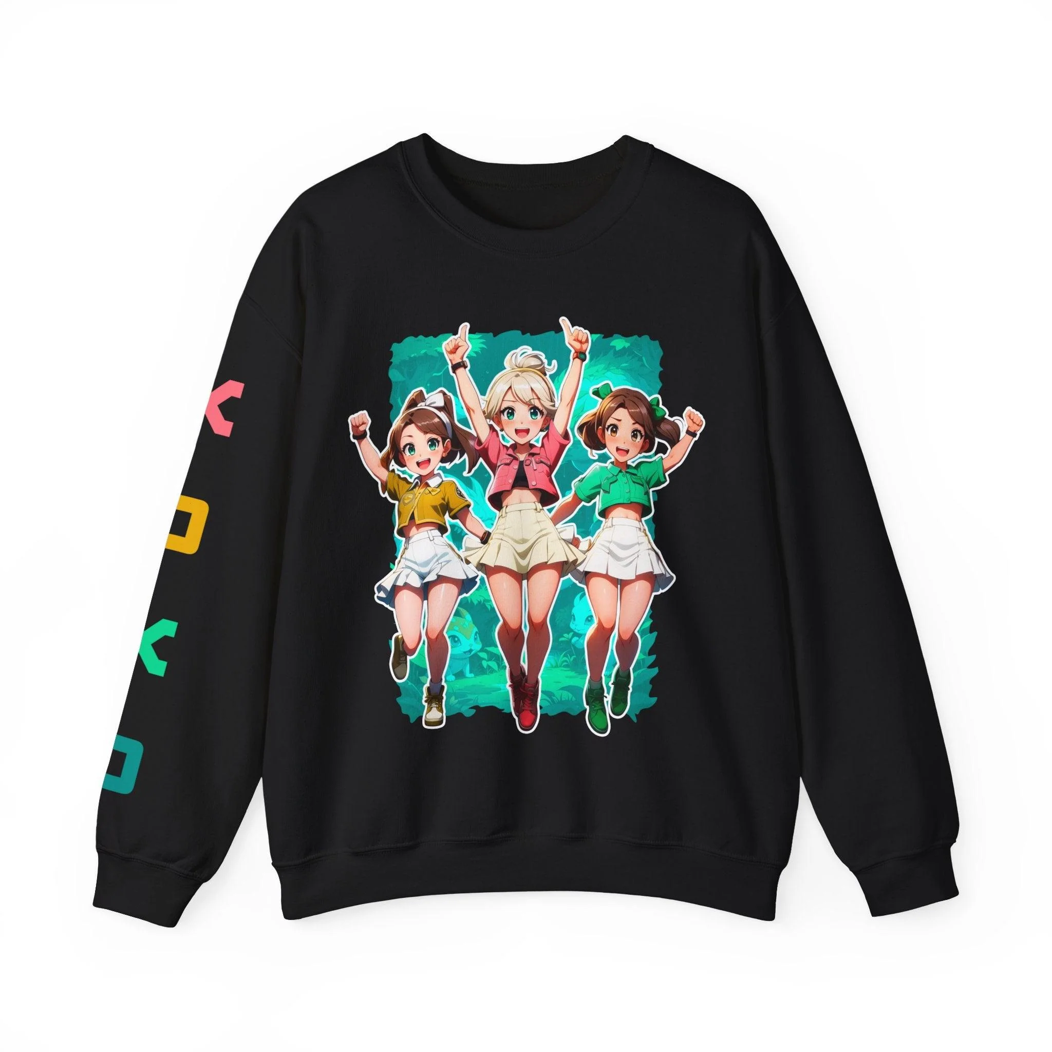 It's Go Time! Anime Girls Cheerful Sweatshirt - Image 7