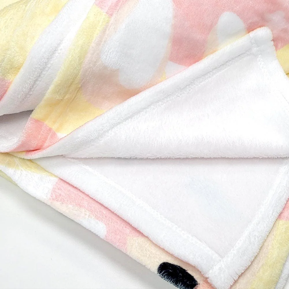 Kawaii Pastel Pink Bunny Girl Throw Blanket - Image 6