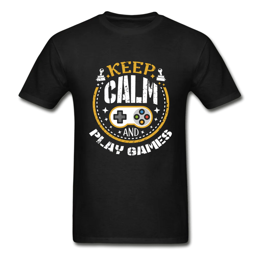 Keep Calm and Play Games Ultra Cotton Gamer T-Shirt