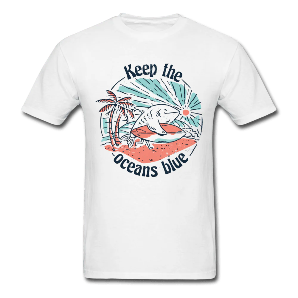 Keep the Oceans Blue Surfing Unisex T-Shirt