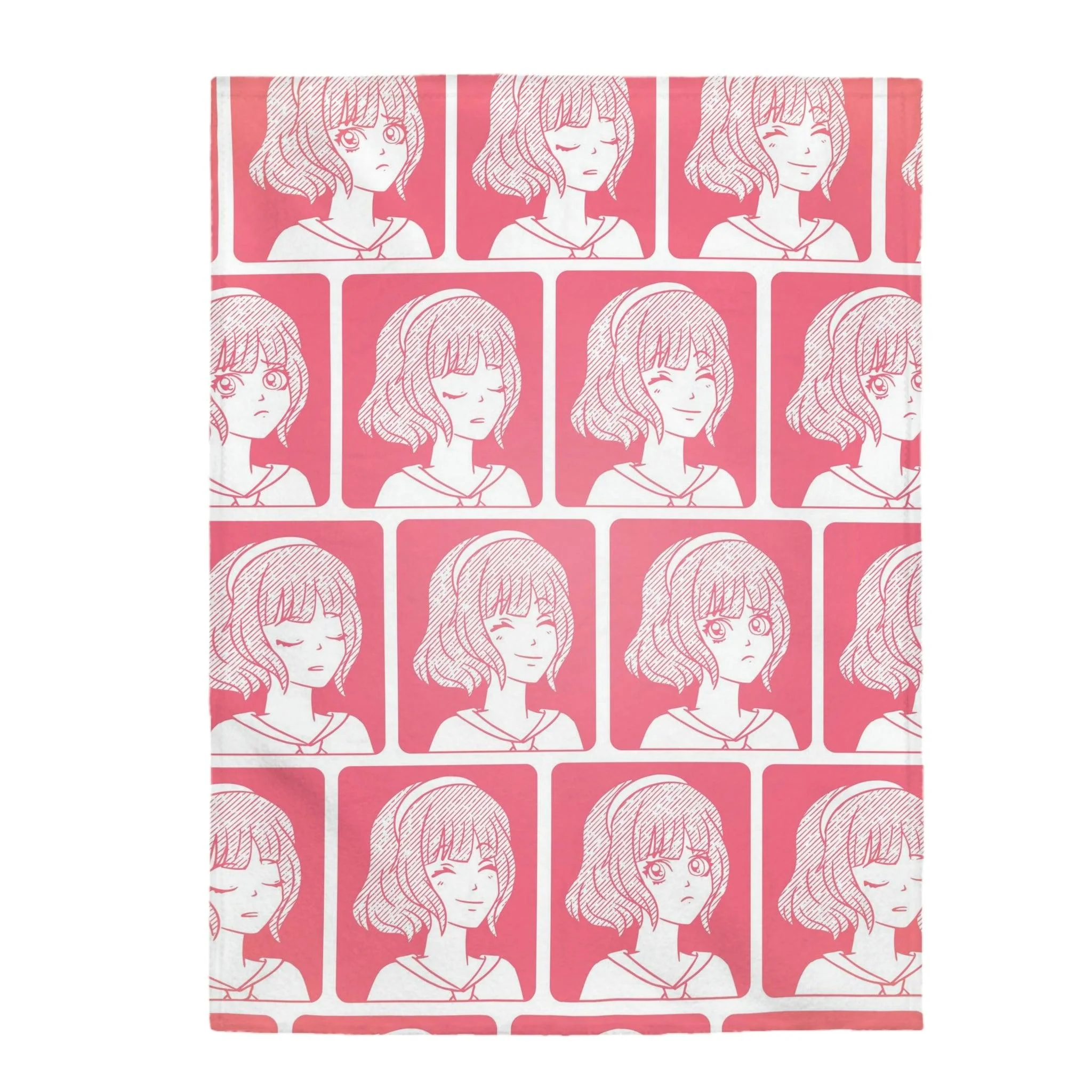 Laugh Cry Sleep Anime Emotions Anime Blanket - Image 4