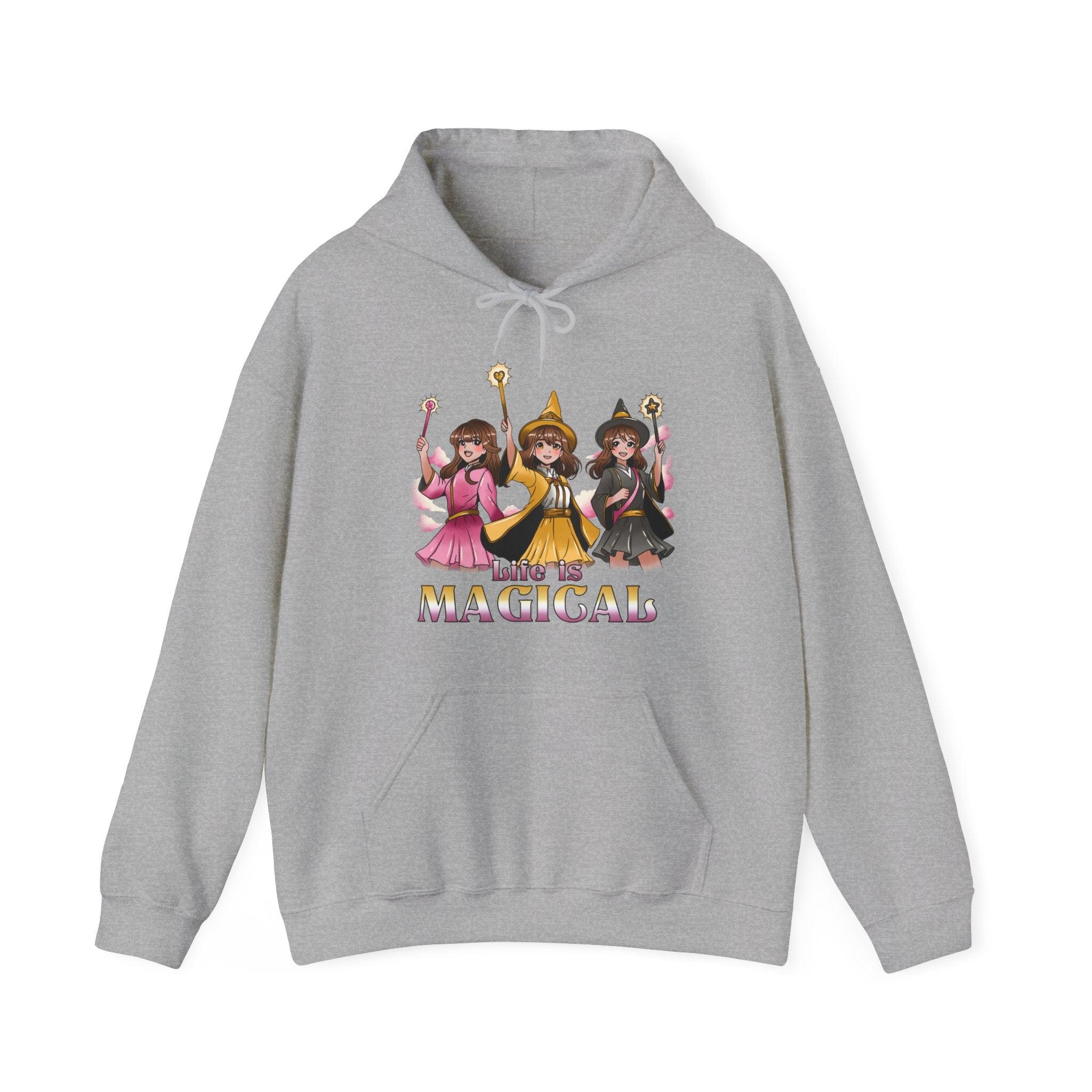 Life is Magical Anime Magical Girl Hoodie - Image 4