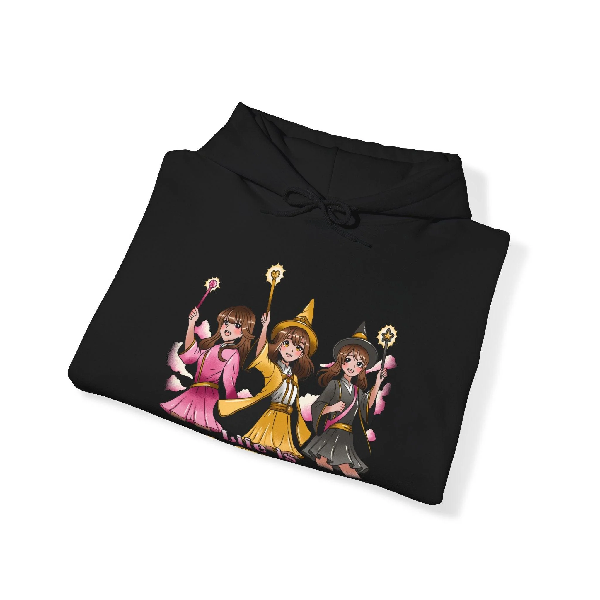 Life is Magical Anime Magical Girl Hoodie - Image 7