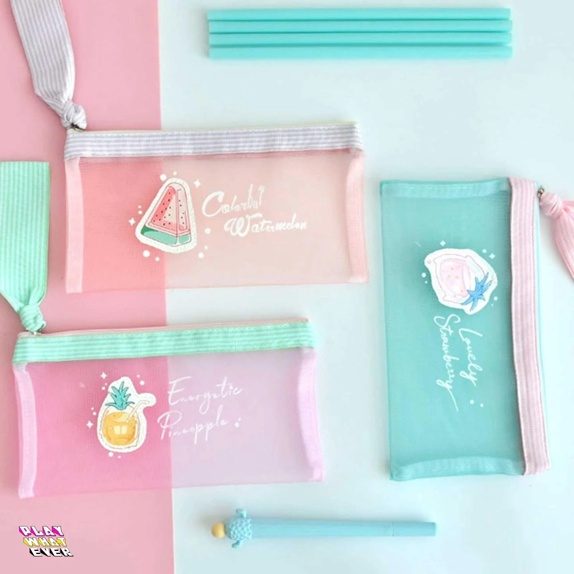Lovely Fruit Pattern Sweet Summer Pencil Case - Image 3