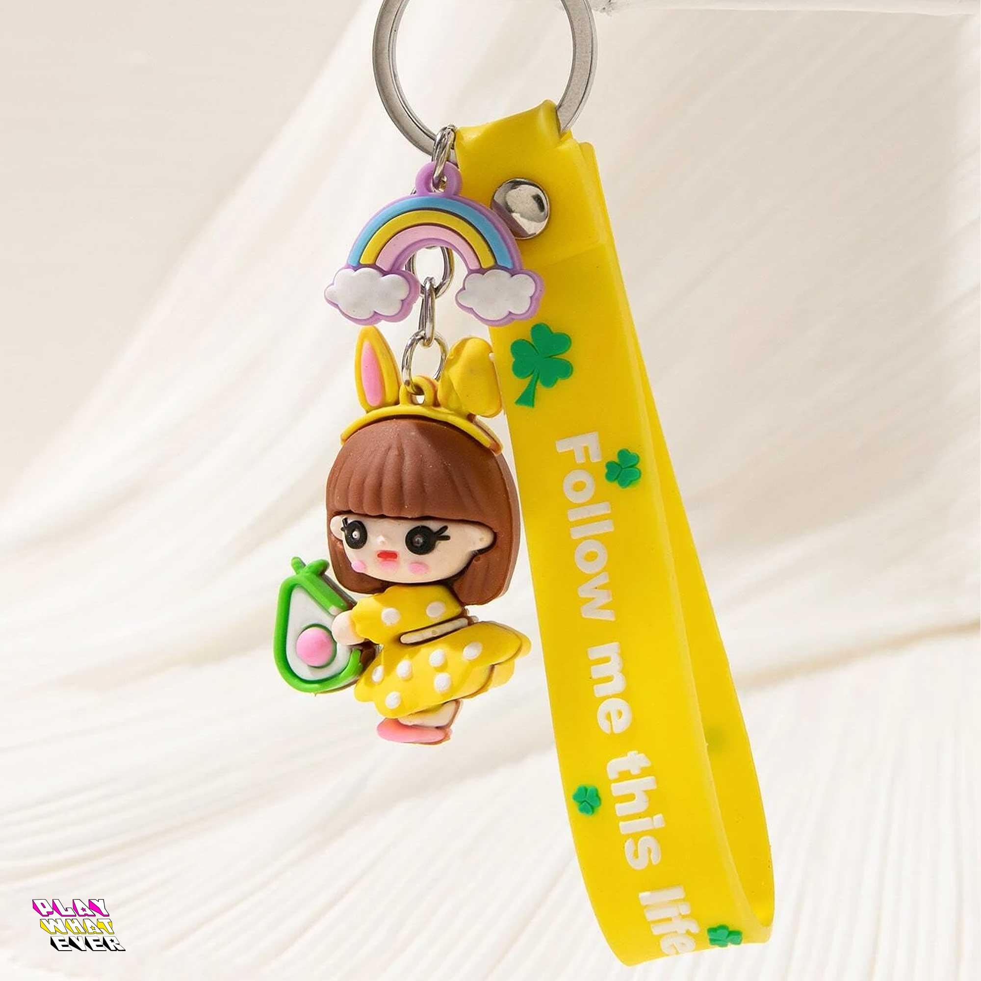 Lucky Avocado Girl Keychain - Image 3