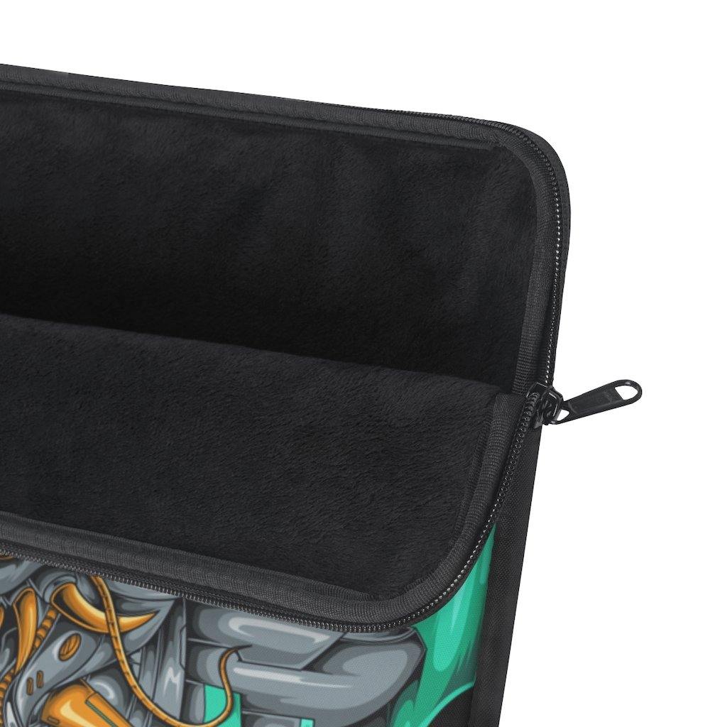 Mecha Dragon Emerald Laptop Sleeve - Image 3