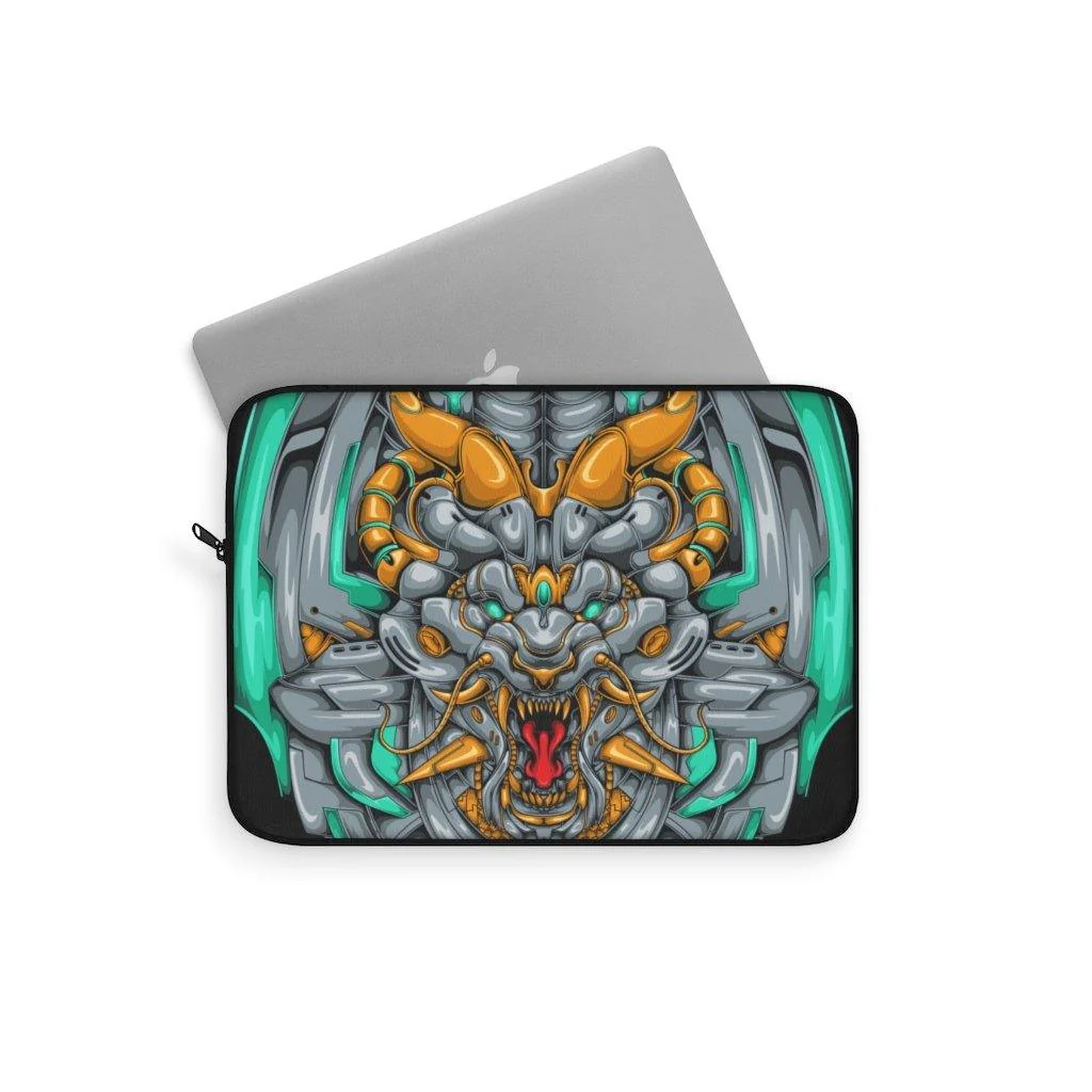 Mecha Dragon Emerald Laptop Sleeve - Image 5