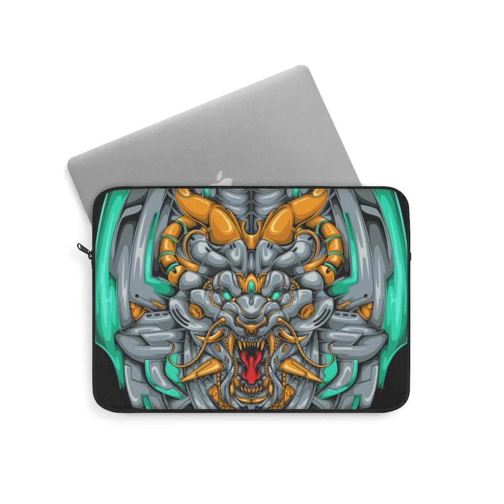 Mecha Dragon Emerald Laptop Sleeve - Image 8