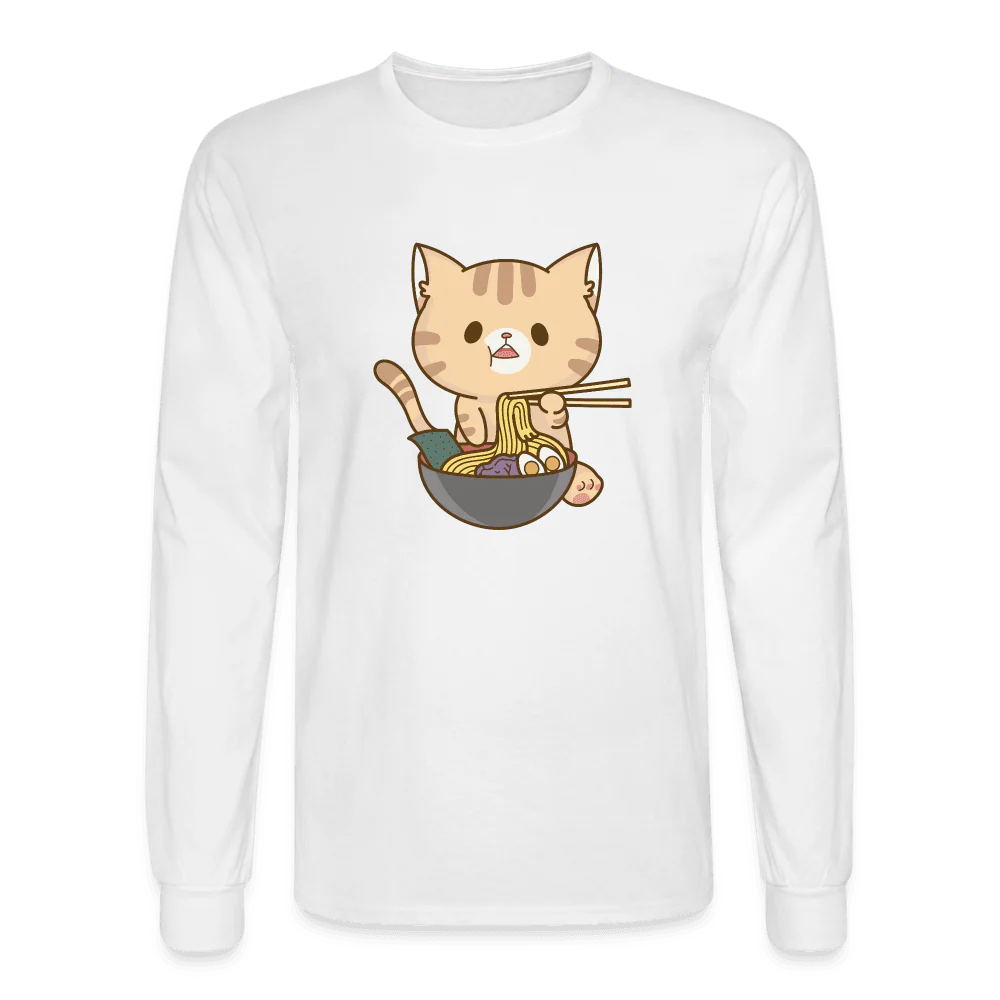 Meow Loves Ramen Long Sleeve T-Shirt - Image 3