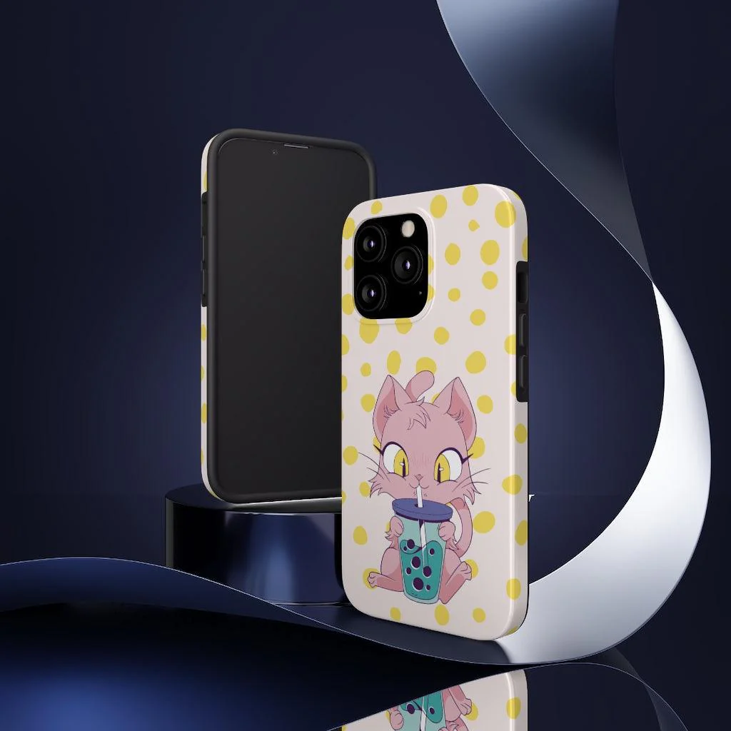Meow Time for Boba! Tough Phone Case - Image 5