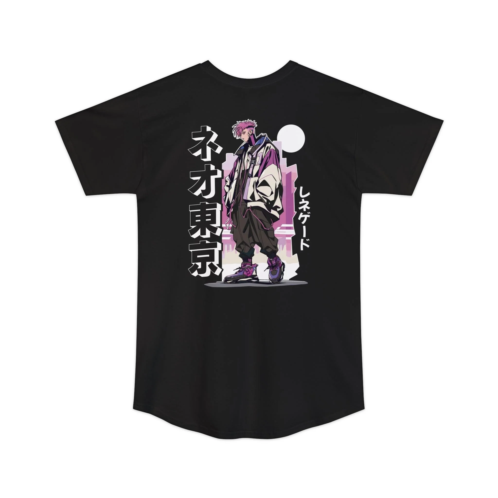 Metro Anime Punk Wanderer Unisex Long Body Urban Shirt
