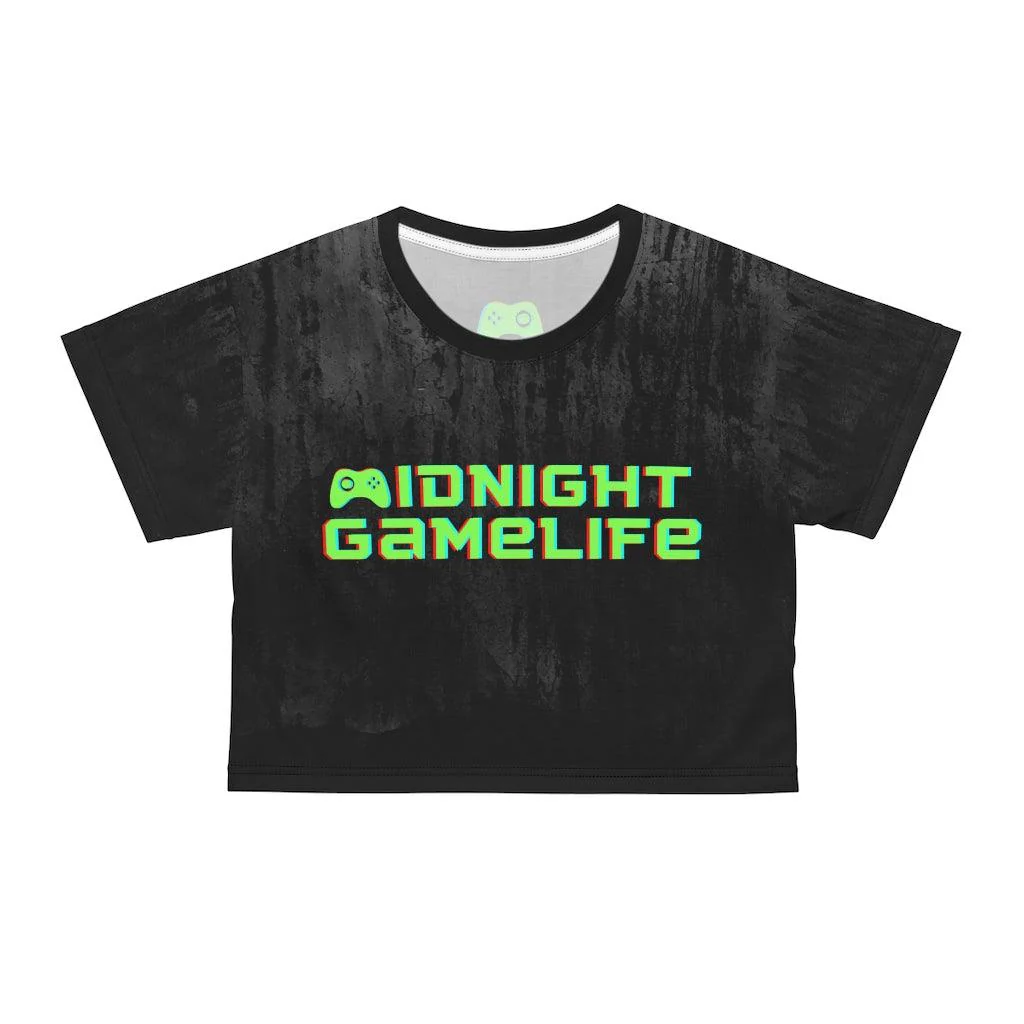 Midnight Game Life Gamer Crop Tee - Image 9