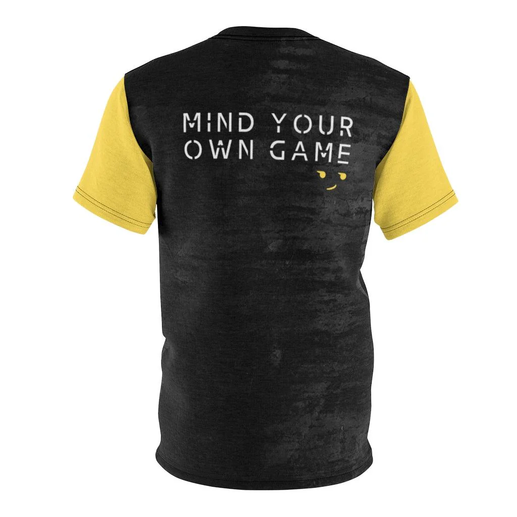 Mind Your Own Game Sarcastic Emoji Tee - Image 4