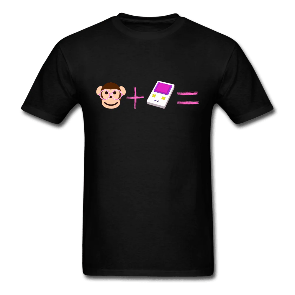 Monkey + Game Boy Equals Unisex T-Shirt