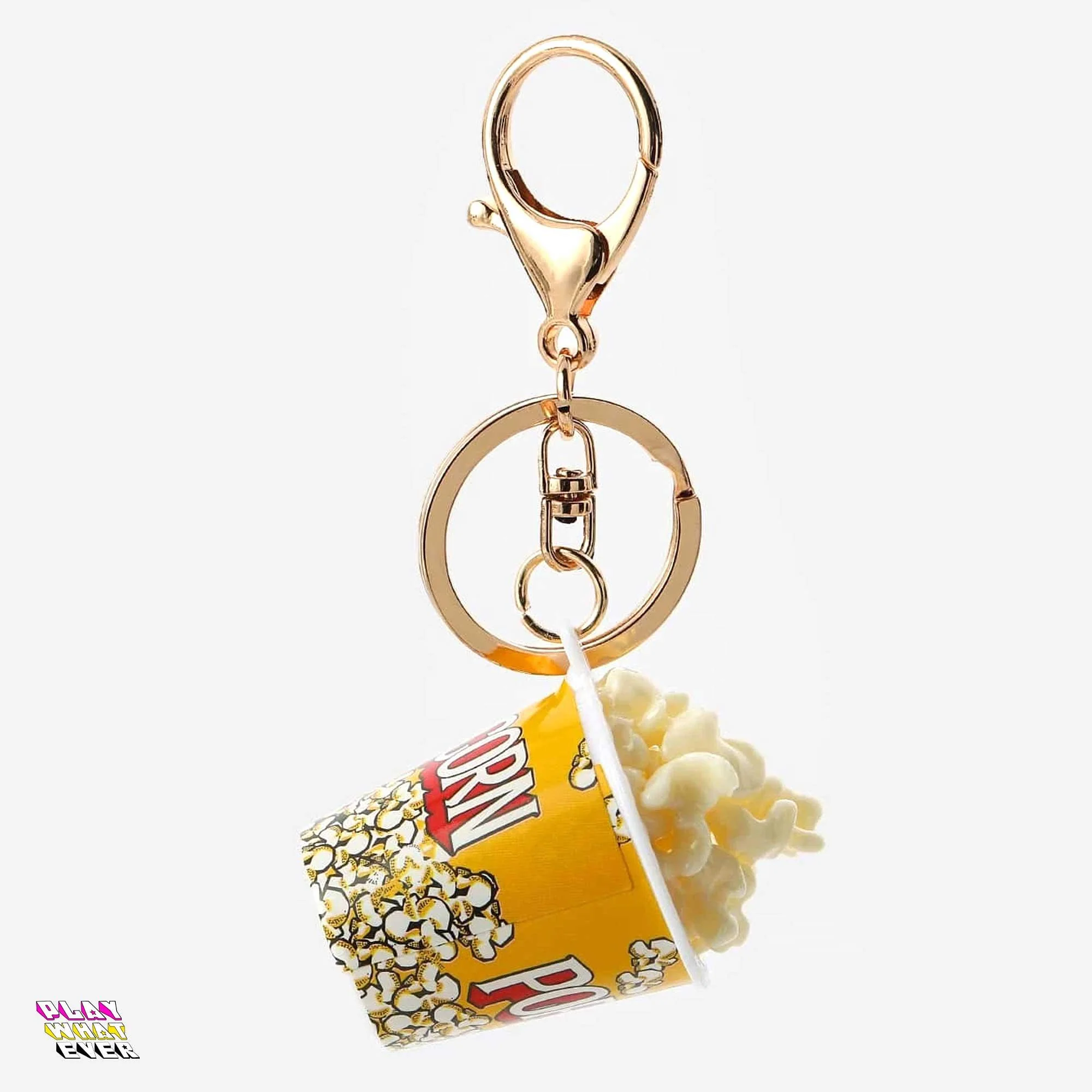 Movie Time! Popcorn Novelty Keychain - Image 2