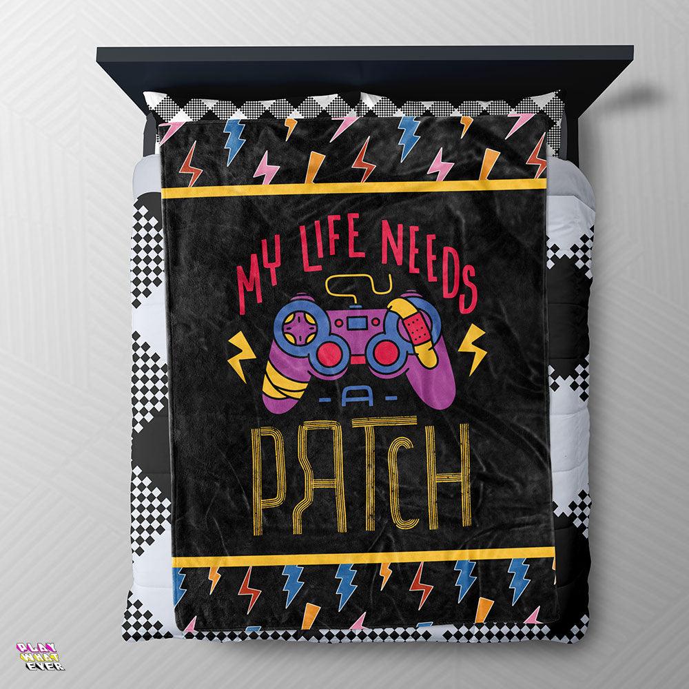 My Life Needs a Patch Gamer Blanket - Image 2