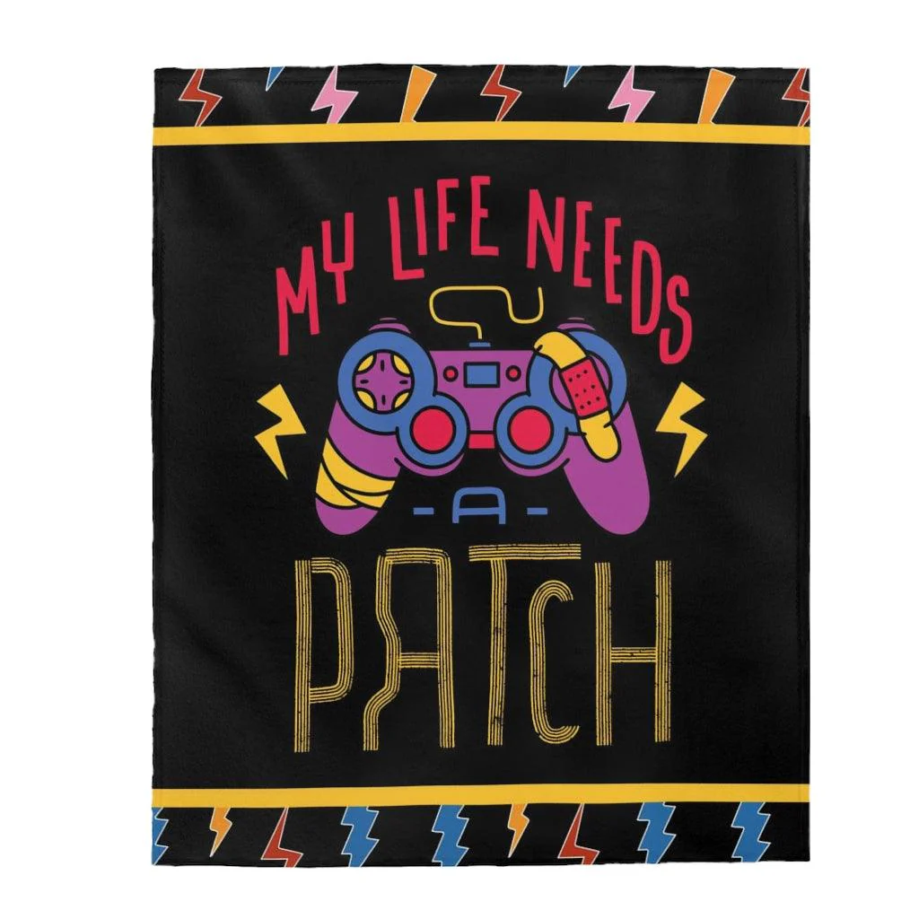 My Life Needs a Patch Gamer Blanket - Image 6