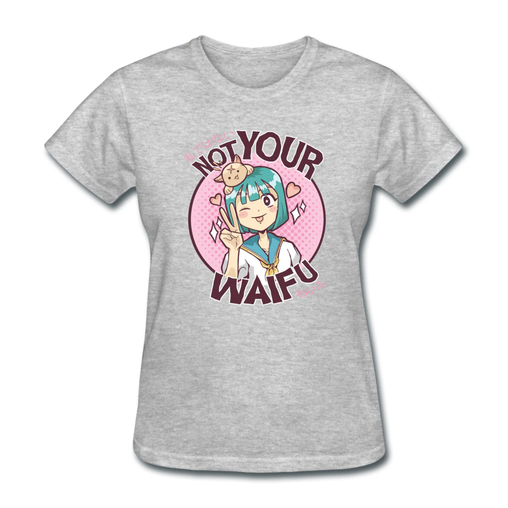 Not Your Waifu Anime Lady's T-Shirt - Image 4