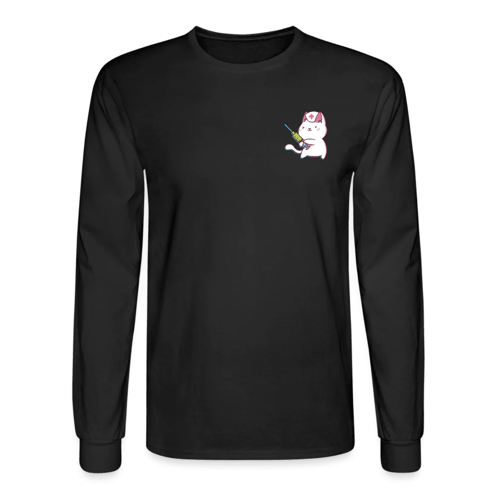 Nurse Cat to the Rescue Long Sleeve T-Shirt - Image 3