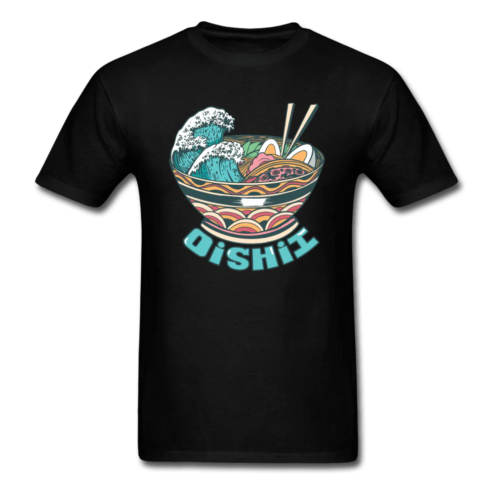 Oishii Desu! Ramen Ocean Unisex T-Shirt - Image 9