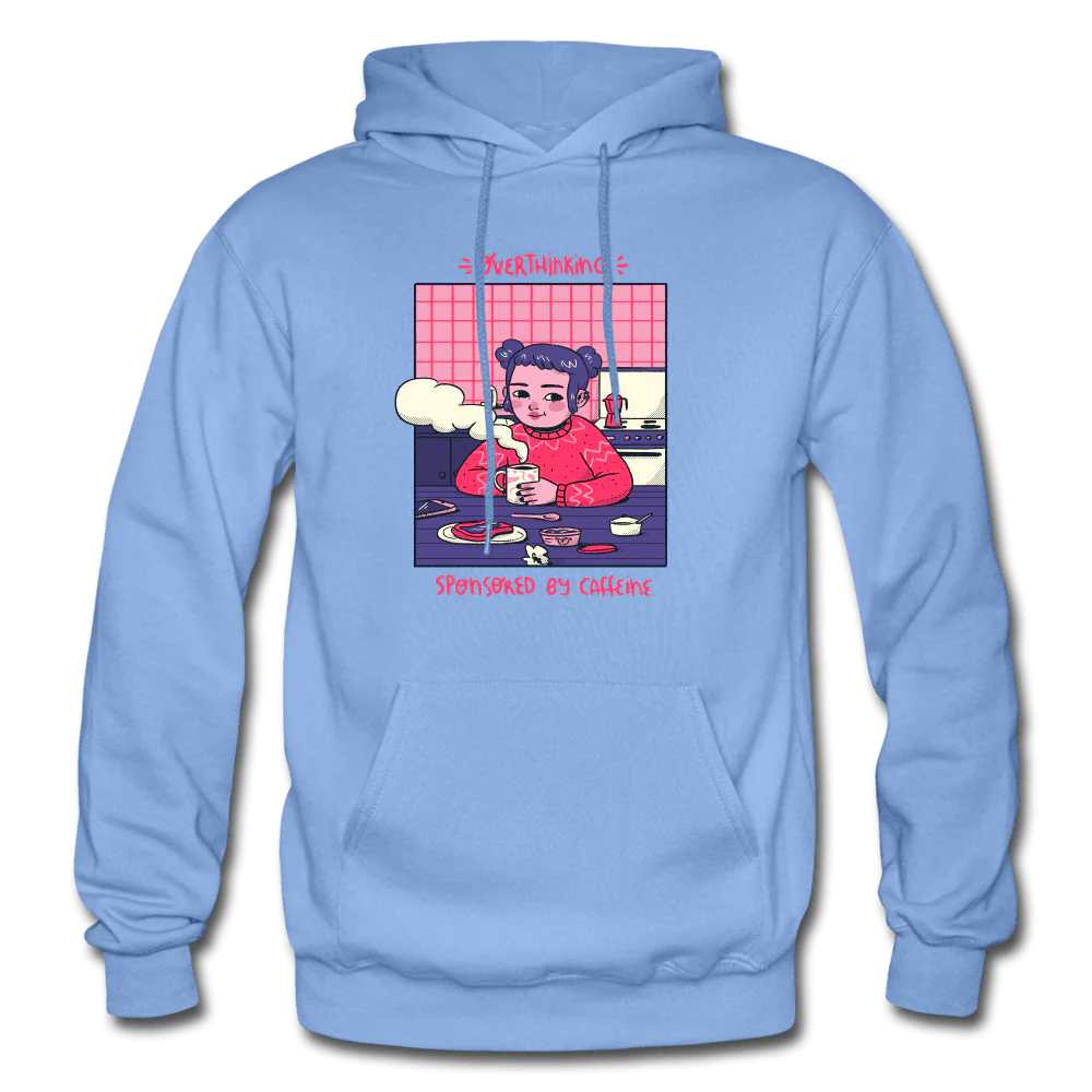 Overthinking Sponsored By Caffeine Cute Hoodie - Image 5