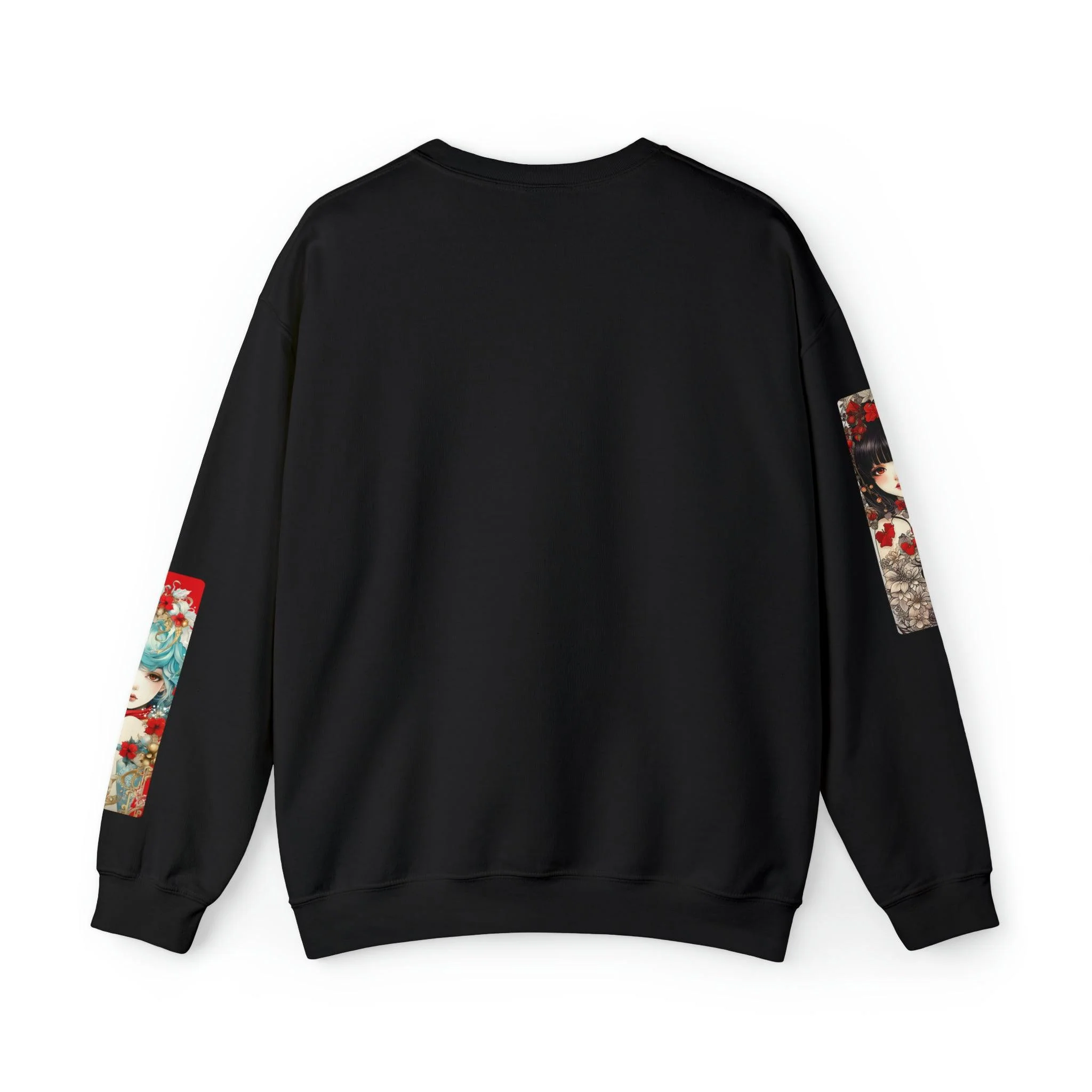 Patchwork Beautiful Maidens of the Holidays Anime Sweatshirt - Image 6