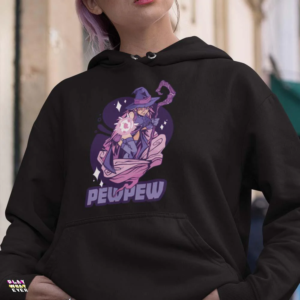 Pew Pew Magical Witch Hoodie - Image 2