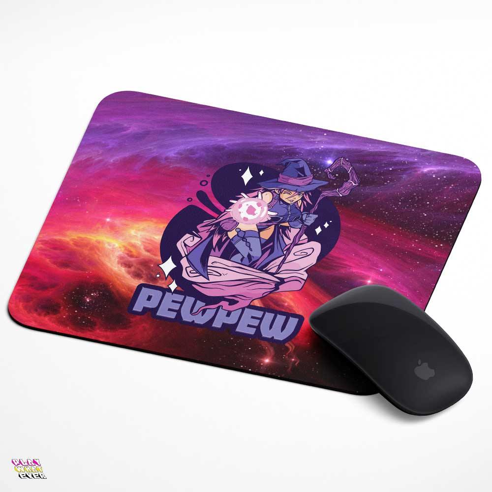 Pew Pew Purple Mage Mouse Pad – Galaxy Witch Vibes - Image 2