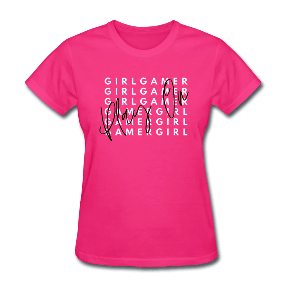 Play On Girl Gamer Cute Women's T-Shirt - Image 5