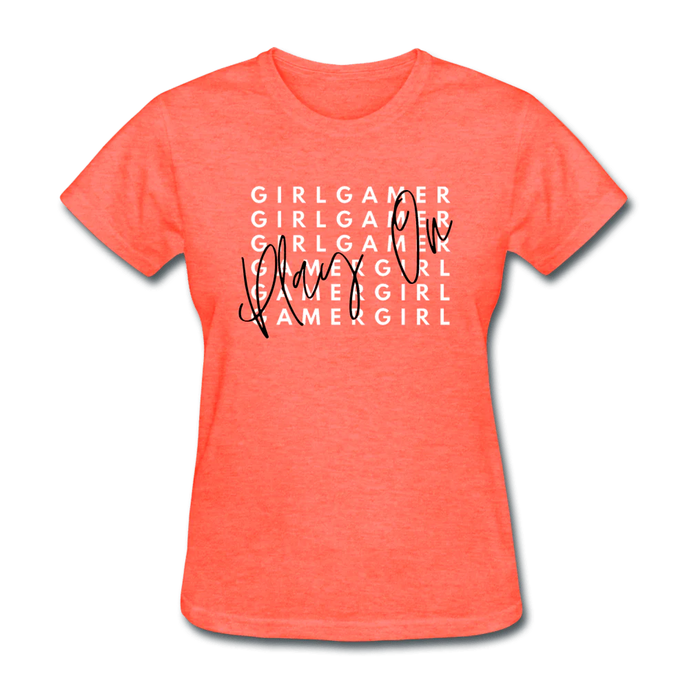 Play On Girl Gamer Cute Women's T-Shirt - Image 7