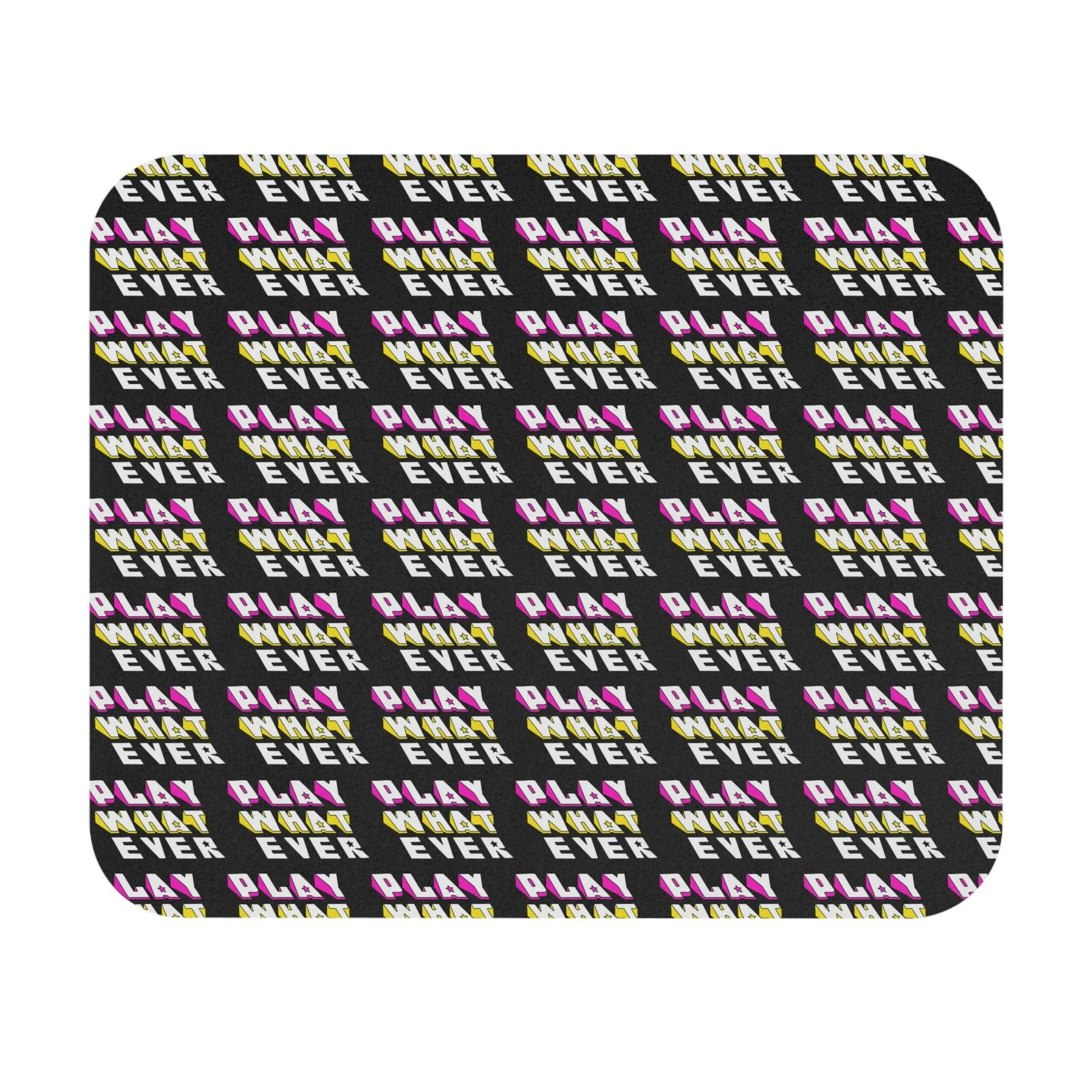 PlayWhatever Logo Pattern Mouse Pad