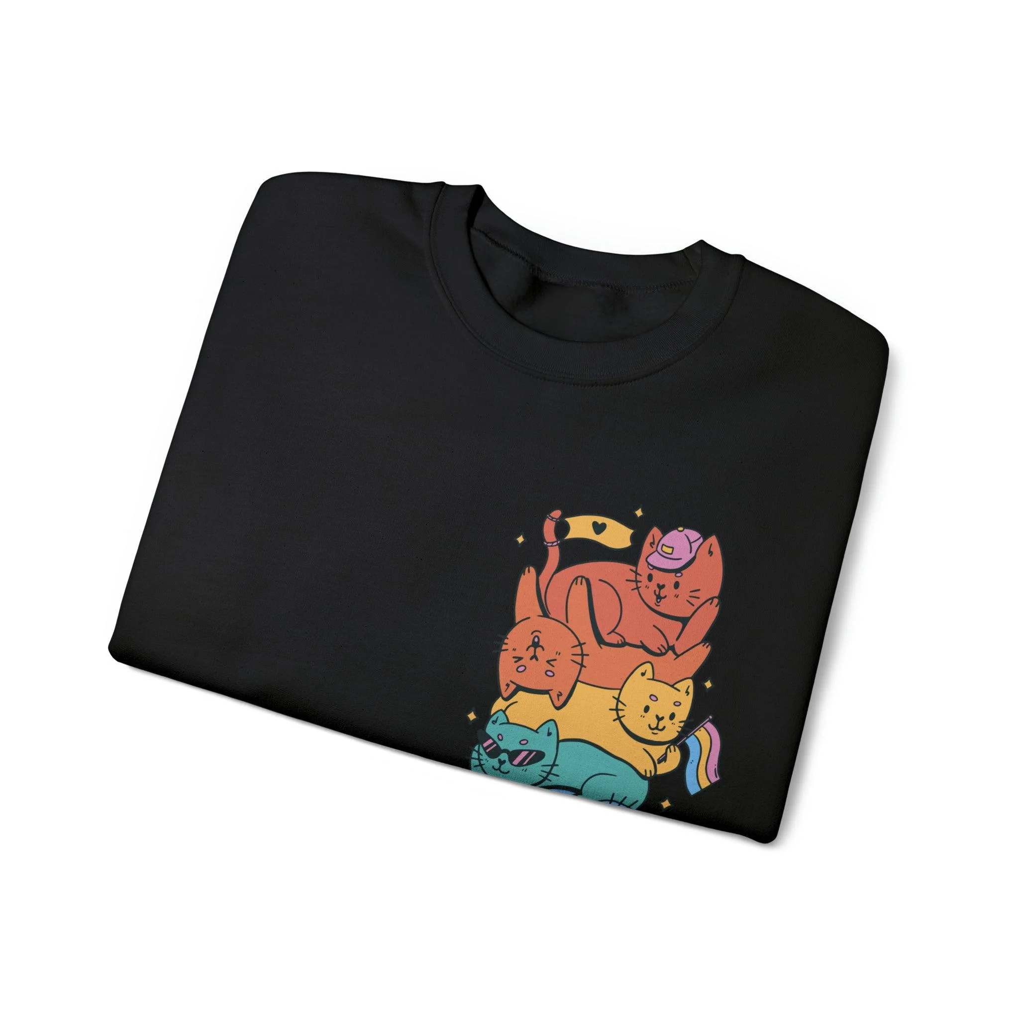 Pride Cats Unisex Sweatshirt - Image 5