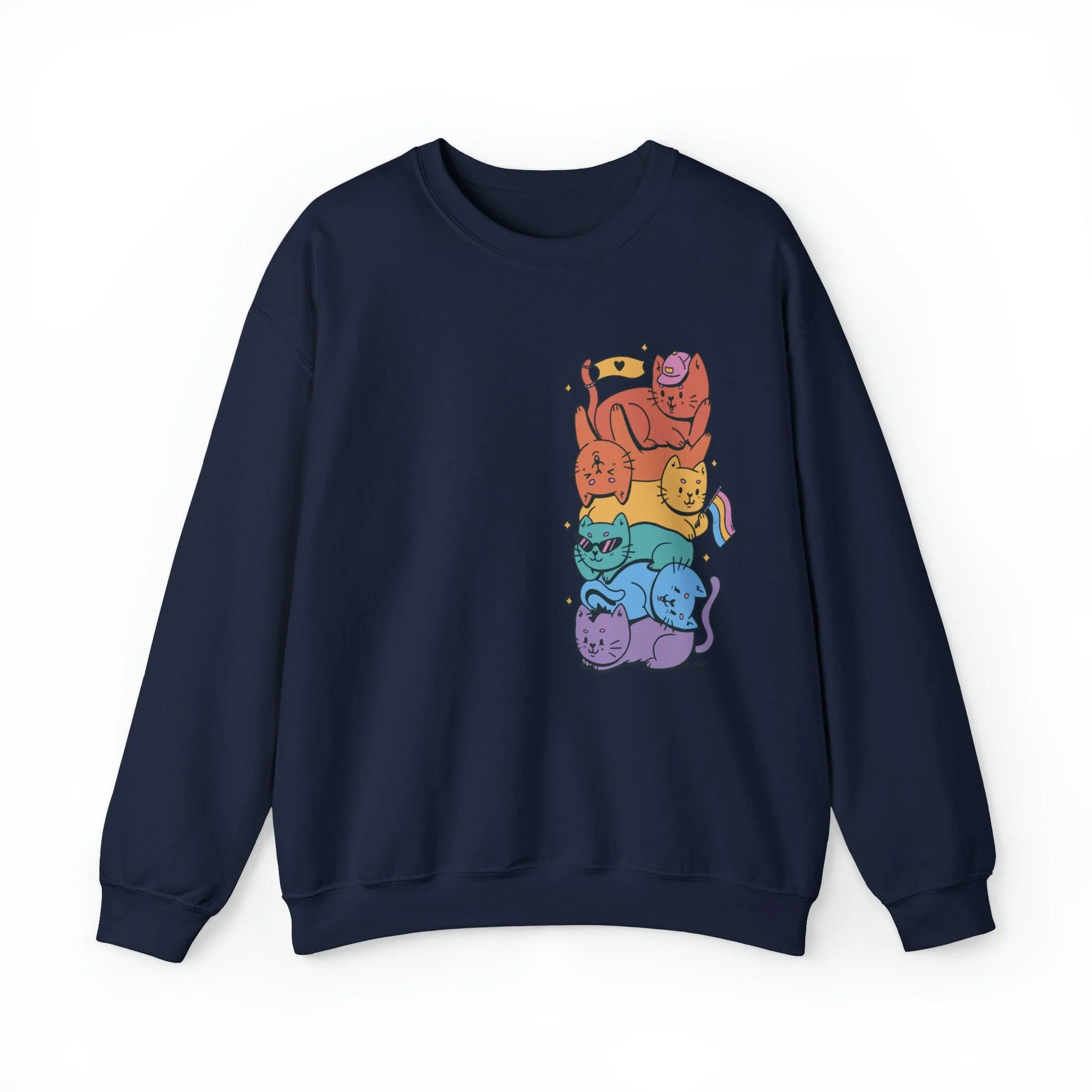 Pride Cats Unisex Sweatshirt - Image 6