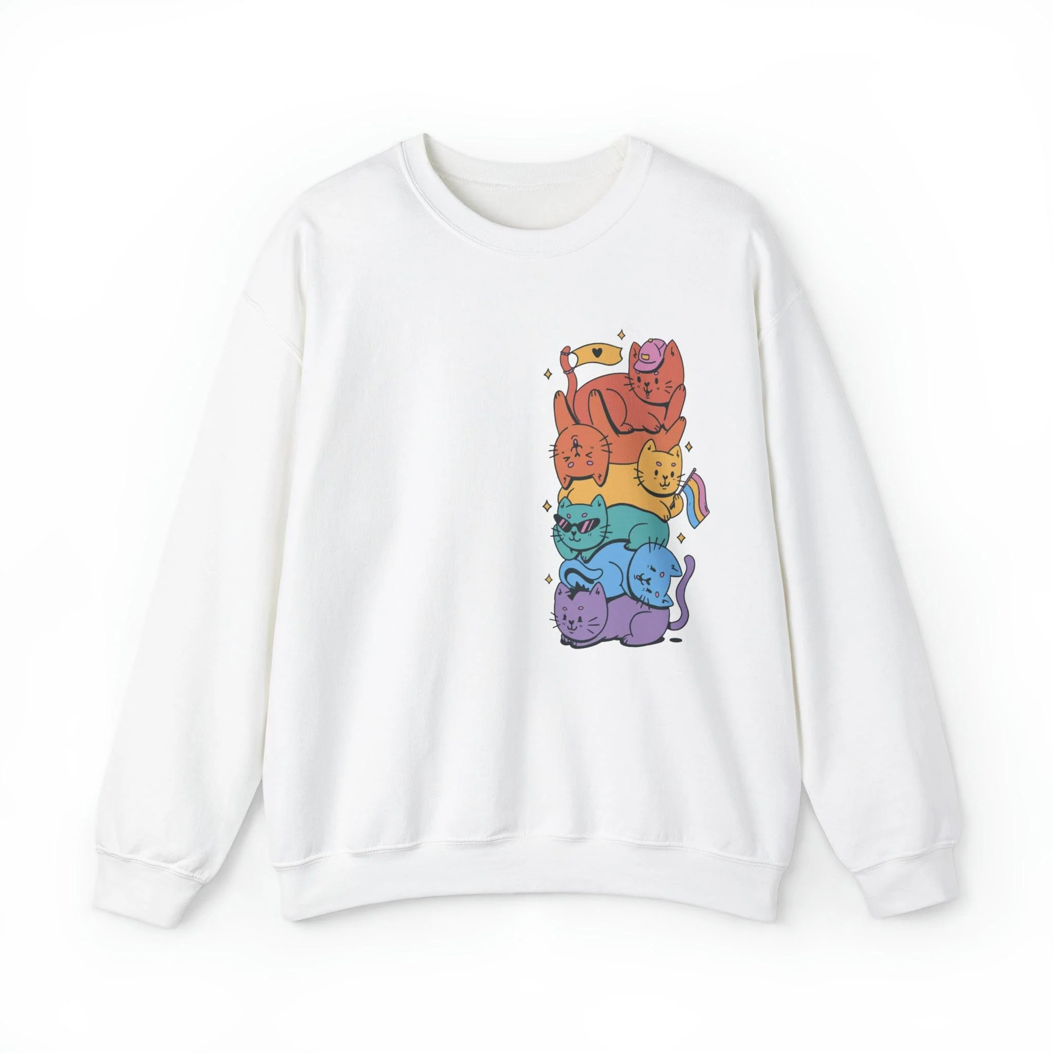 Pride Cats Unisex Sweatshirt - Image 8