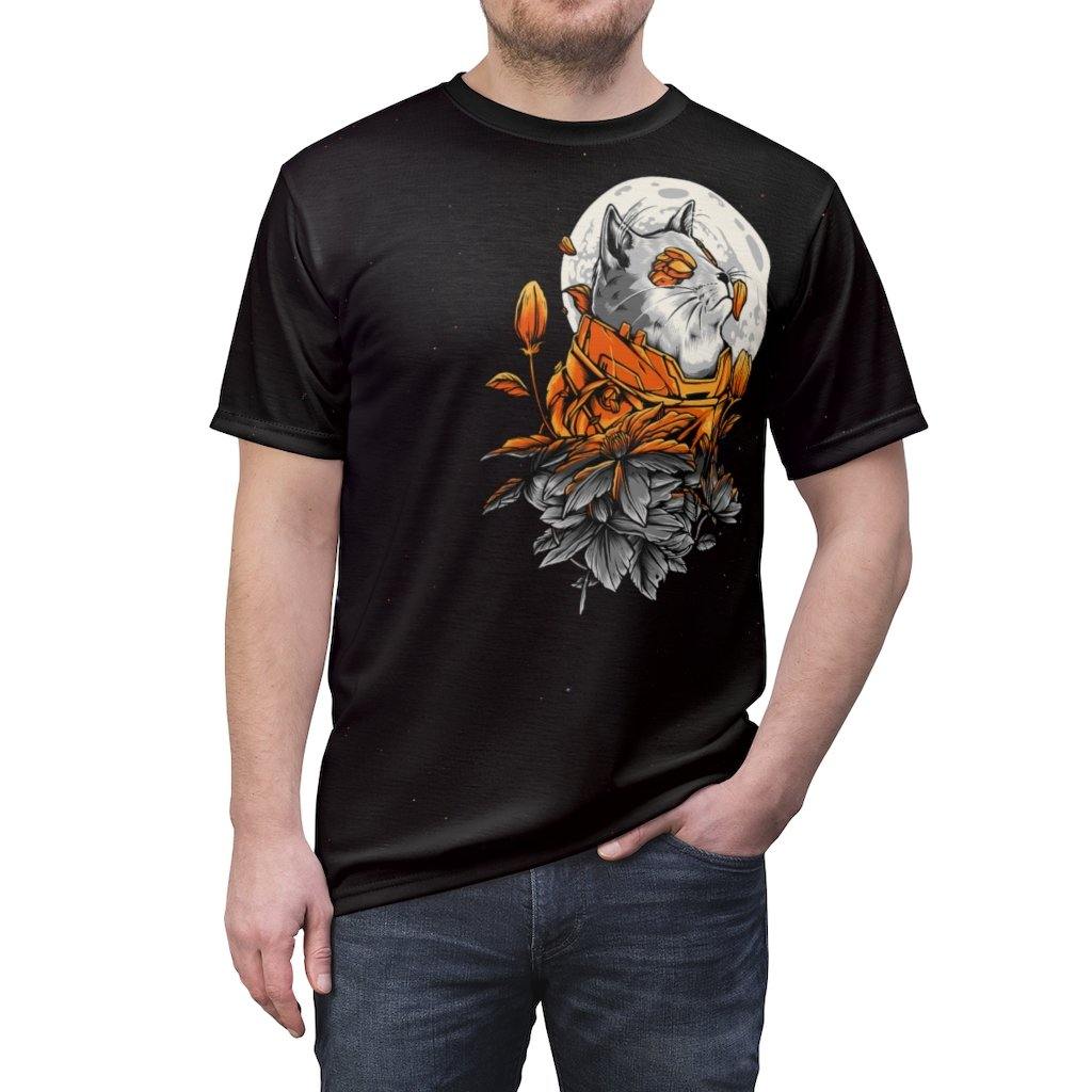 Proud Space Cat Starry Night Unisex Shirt - Image 3