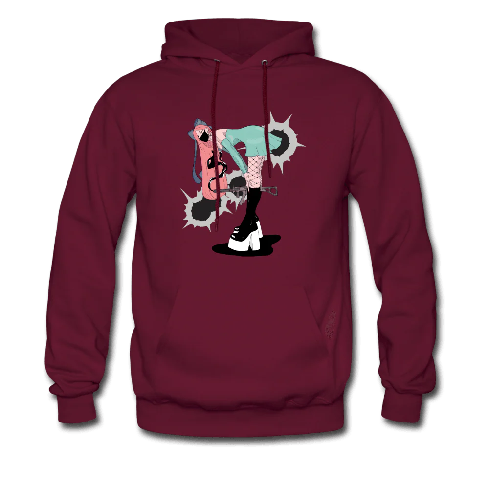 Punk Gunslinger Anime Girl Hoodie - Image 4