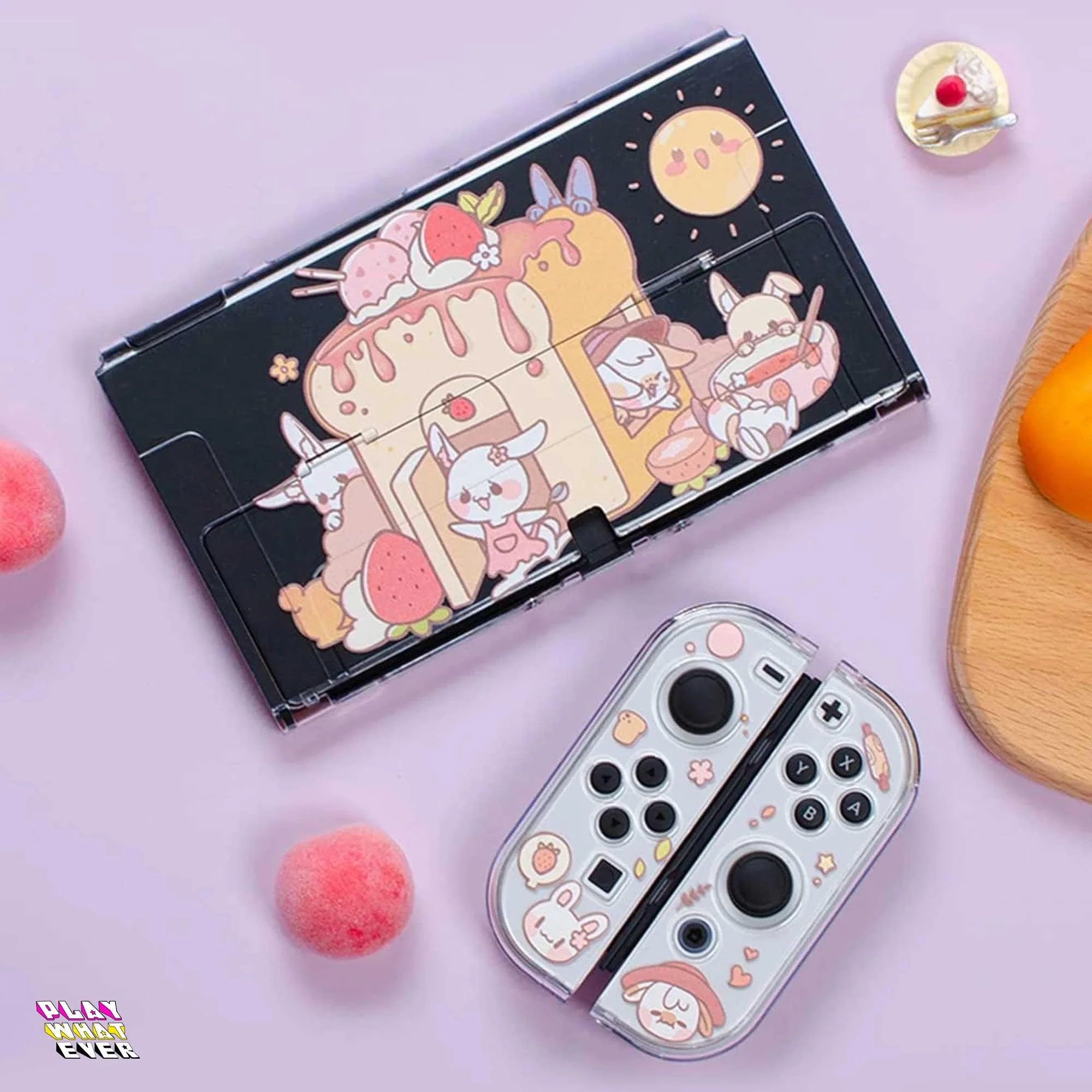 Rabbit Pastry Forest Cute Nintendo Switch Case - Image 2