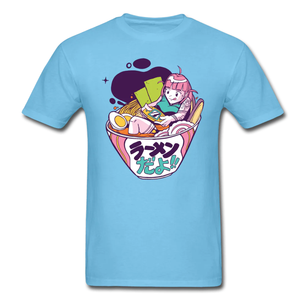 Ramen x Gaming Collab Anime Girl Unisex T-Shirt - Image 4