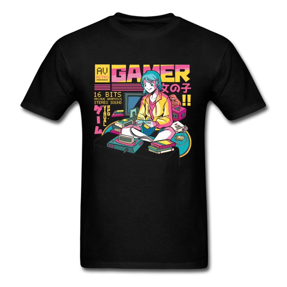 Retro Classic Gamer Girl Unisex T-Shirt