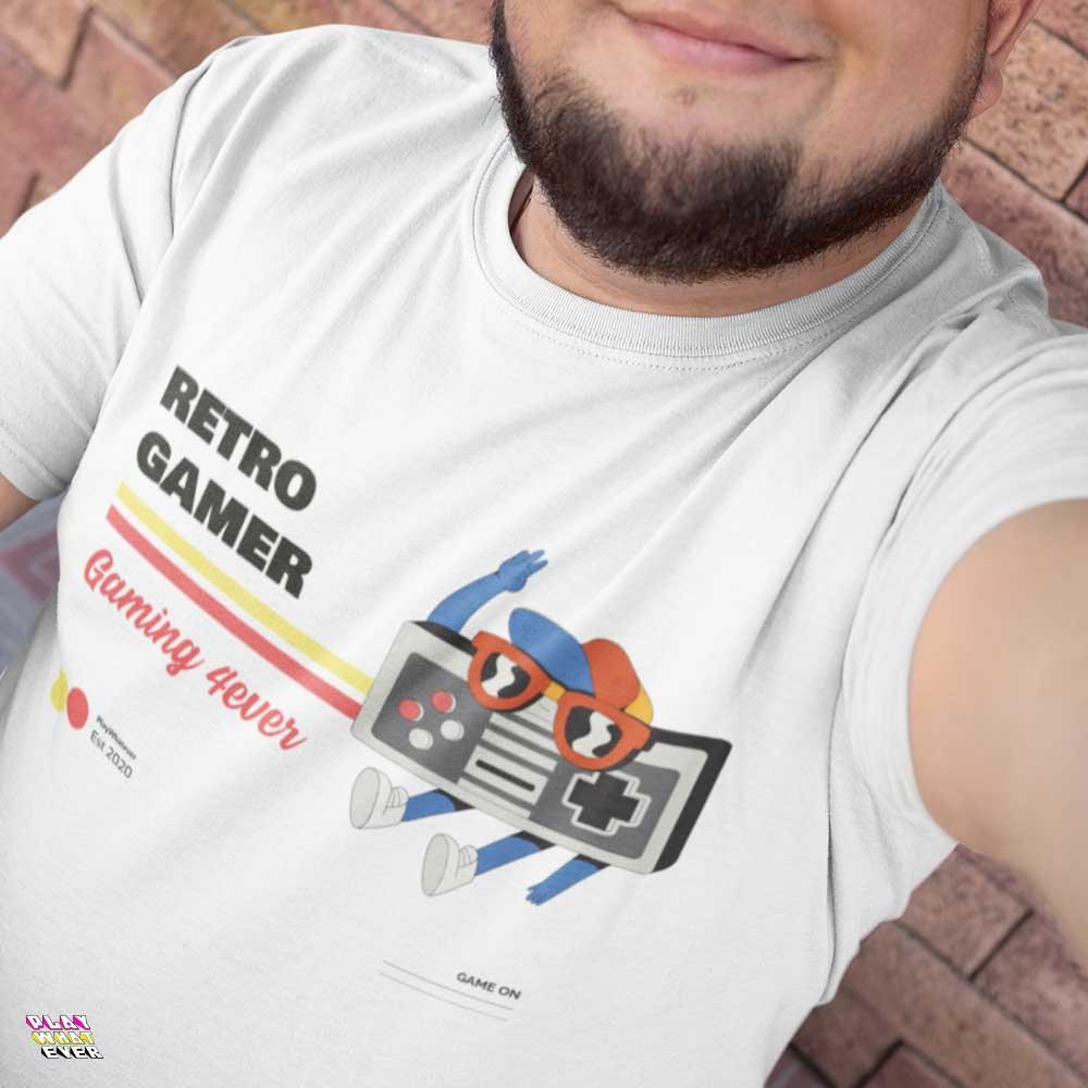 Retro Gamer Gaming 4Ever Gamer Shirt - Image 2