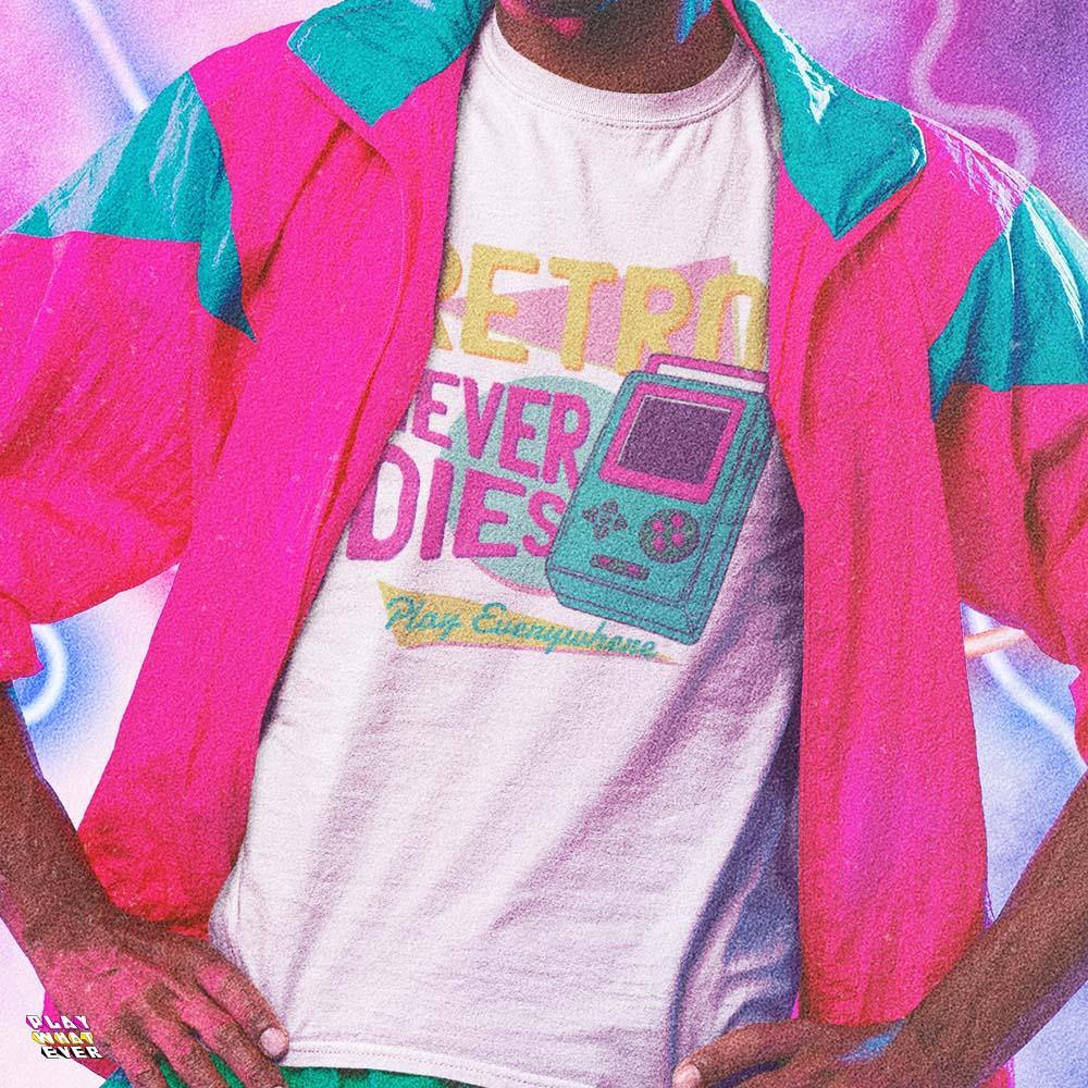 Retro Never Dies Play Everywhere Unisex T-Shirt - Image 2