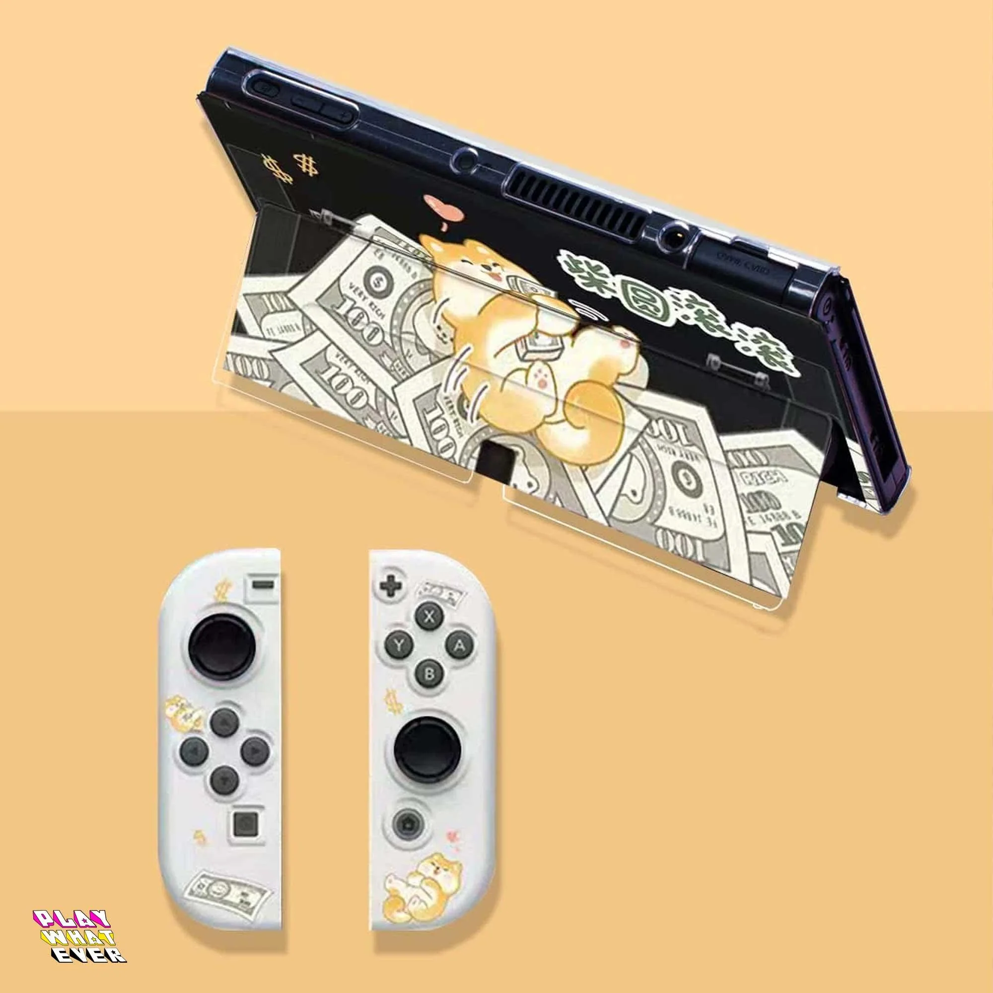 Rich Pup Money Rolling Nintendo Switch Case - Image 2