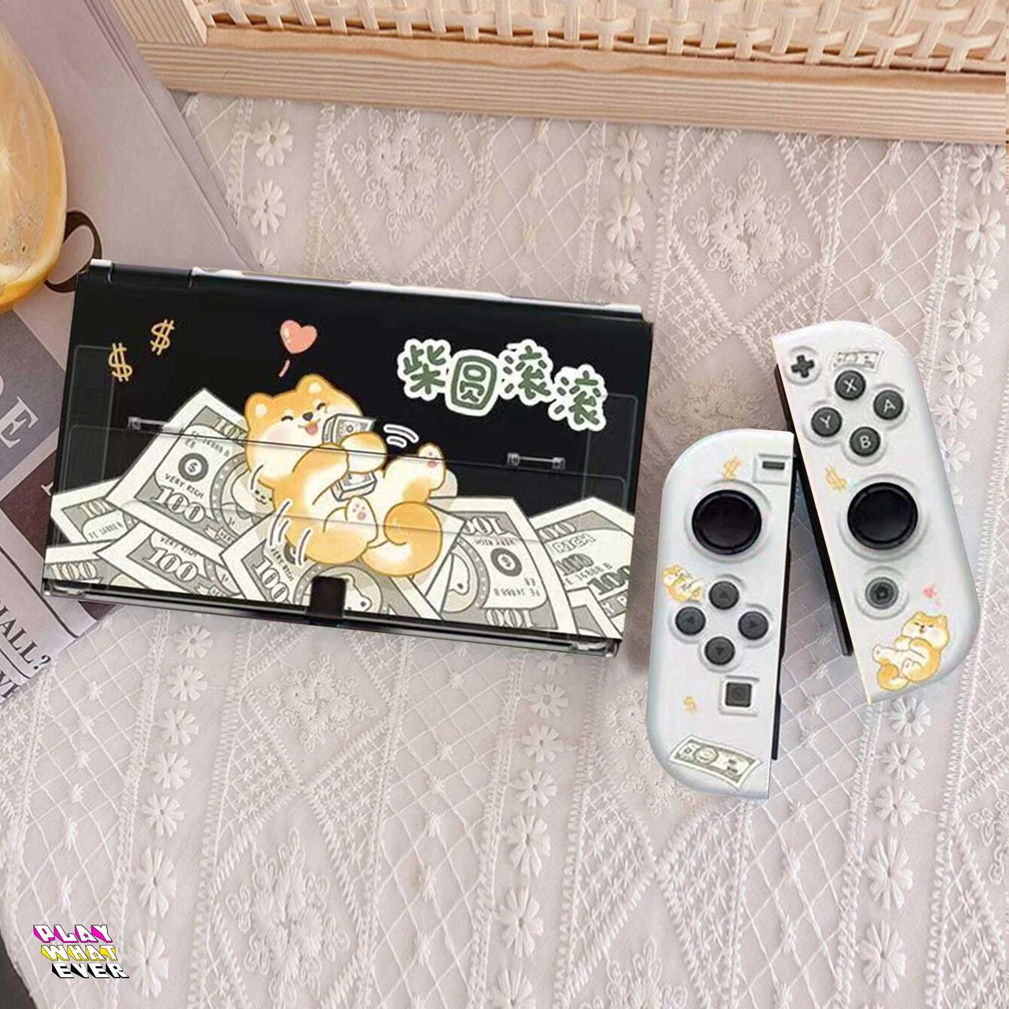 Rich Pup Money Rolling Nintendo Switch Case - Image 3