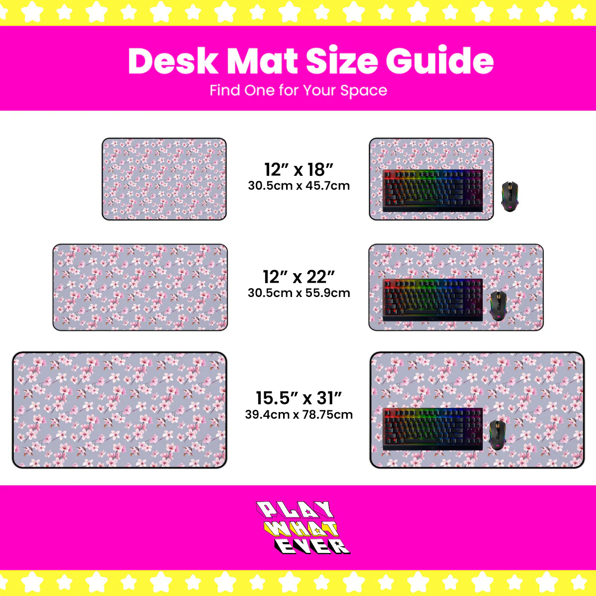 Sakura Blossom Gaming Desk Mat – XL Mouse Pad for Work & Play - Image 4