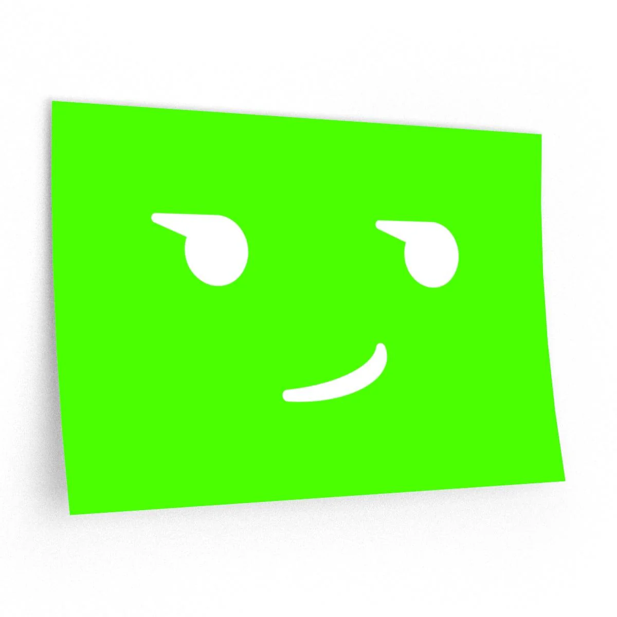 Sarcastic Smirk Emoji Removable Wall Decal Poster - Image 4